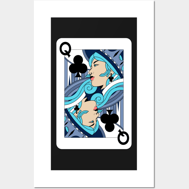 Queen of Clubs Wall Art by Studio-Sy